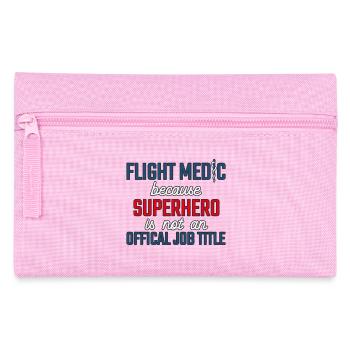 Flight Paramedic Superhero air rescue - Pencil Case - pink - Front