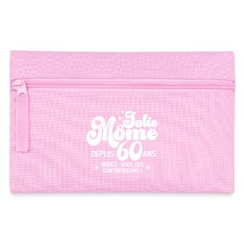 Cadeau Femme anniversaire 60 ans jolie mome - Trousse - rose - Devant