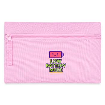 Low Battery Mode - Pencil Case - pink - Front