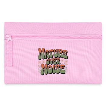 Abenteuer - Natur statt Lärm - Federtasche - Rosa - Vorne