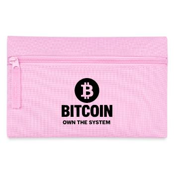 Bitcoin - Own the System - Federtasche - Rosa - Vorne