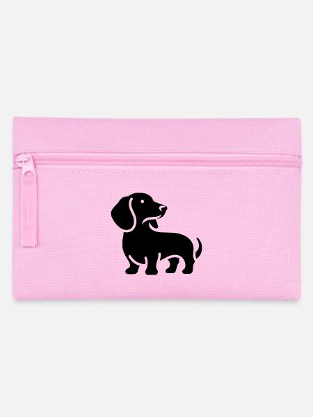 Dackel - Federtasche - Rosa