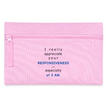 Baby Performance Review – Responsiveness - Pencil Case - pink - Front