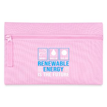 Erneuerbare Energien Solarzellen Photovoltaik - Federtasche - Rosa - Vorne