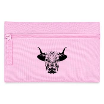 Cow / Head - Pencil Case - pink - Front