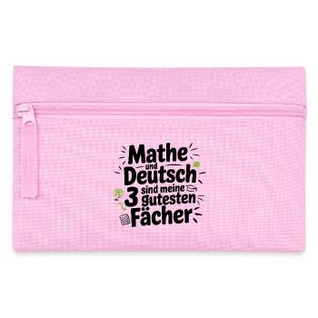 Les maths et l’allemand sont mes 3 meilleures matières - Trousse - rose - Devant