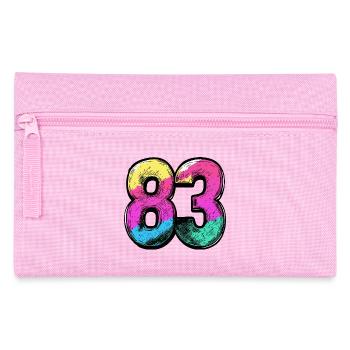 83 Number Colorful - Pencil Case - pink - Front