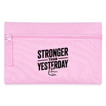 Stronger than Yesterday - Pencil Case - pink - Front