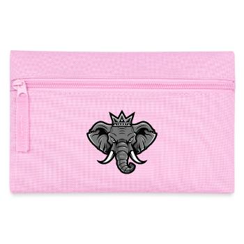 Elephant Head Crown - Pencil Case - pink - Front