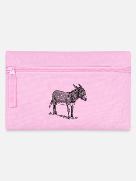 Esel - Federtasche - Rosa
