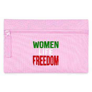 Women life freedom iran - Pencil Case - pink - Front