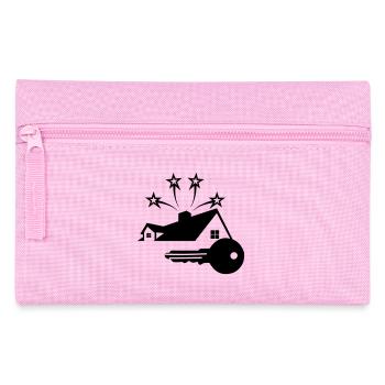 La clé de la nouvelle maison brille avec 3 étoiles - Trousse - rose - Devant
