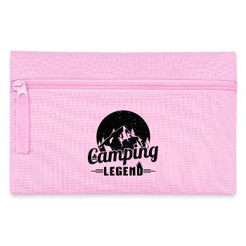 Camping Legend Grunge Style Black Camper Design - Pencil Case - pink - Front