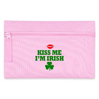 Kiss me im irish - Pencil Case - pink - Front