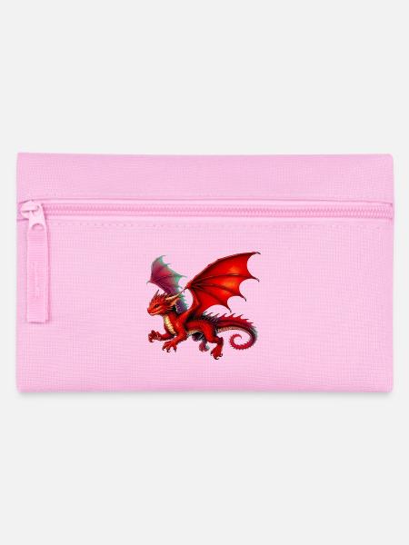 Drache - Federtasche - Rosa