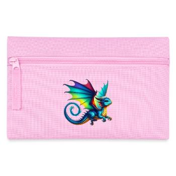 Drache - Federtasche - Rosa - Vorne