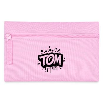 Tom Name Vorname Graffiti - Federtasche - Rosa - Vorne