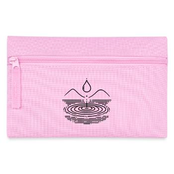 Water Drops & Waves – Zen-Inspired - Pencil Case - pink - Front