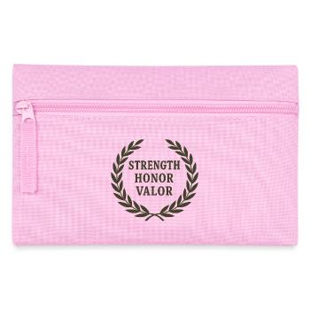 Plaque de moral de la victoire honorable - Trousse - rose - Devant