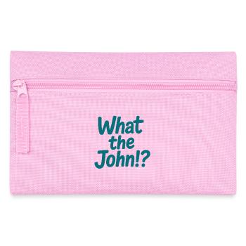 What the John?! Tee - Pencil Case - pink - Front