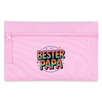 Bester papa - Federtasche - Rosa - Vorne