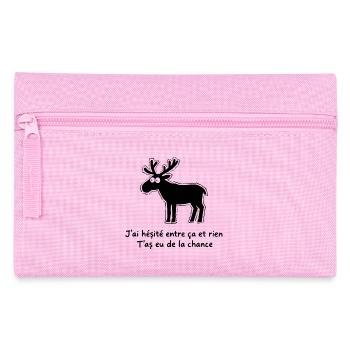 Funny Secret Santa Gift - Idea Christmas Humor - Pencil Case - pink - Front