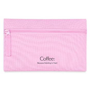 Coffee Because Murder Is Wrong - Pencil Case - pink - Front
