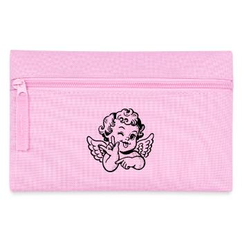 Chérubin Je t’aime – Ange avec le signe de main ILY - Trousse - rose - Devant