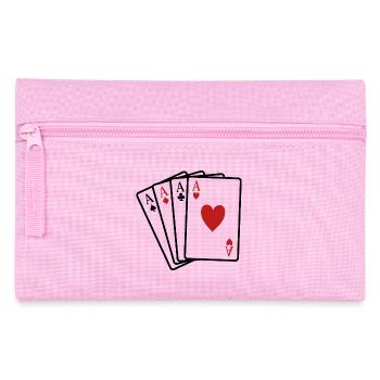 Cartes de poker - Trousse - rose - Devant