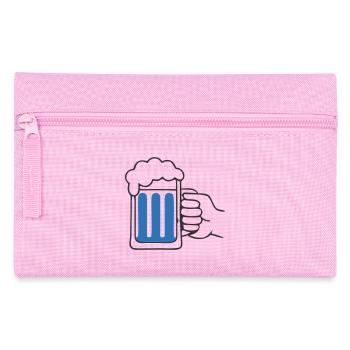 Tenir la main une chope de bière Santé - Trousse - rose - Devant