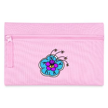 Blue Flower Floral Motif Retro Flower - Pencil Case - pink - Front