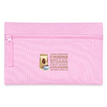my first coffee in the morning - Pencil Case - pink - Front