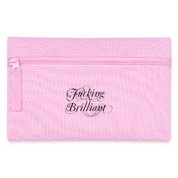 Fucking Brilliant - Federtasche - Rosa - Vorne
