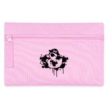 Piraten Gummi Ente mit einem Piraten Hut und - Federtasche - Rosa - Vorne
