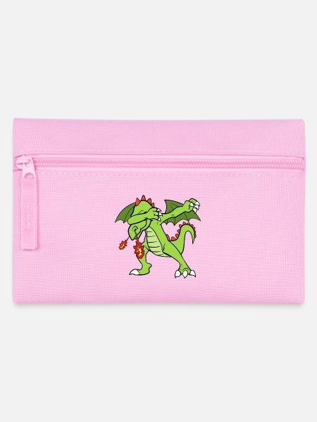 Dabbing Dab Drachen - Federtasche - Rosa