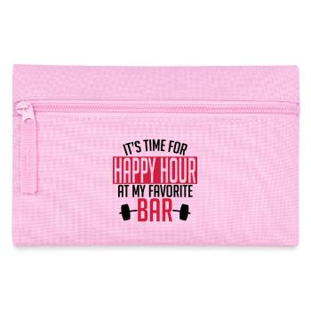 it's time for happy hour at my favorite bar A 2c - Pencil Case - pink - Front