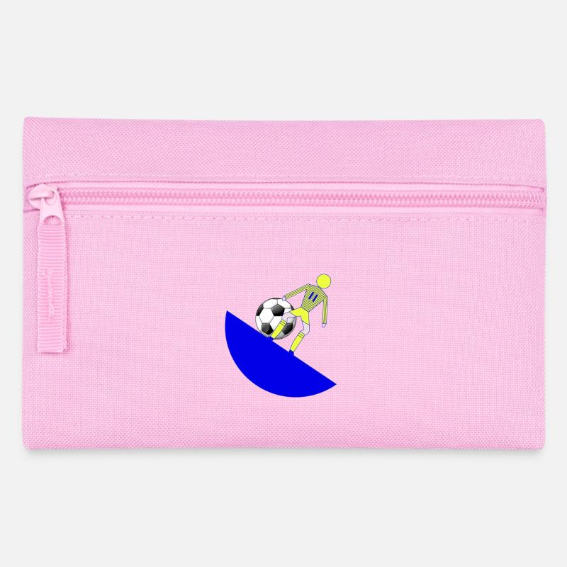 Fußballkick auf Blue Crescent - Federtasche - Rosa