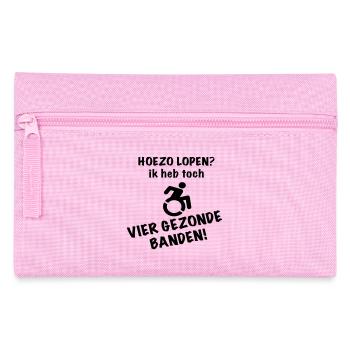Marcher? J’ai encore quatre pneus de fauteuil roulant envoyés * - Trousse - rose - Devant