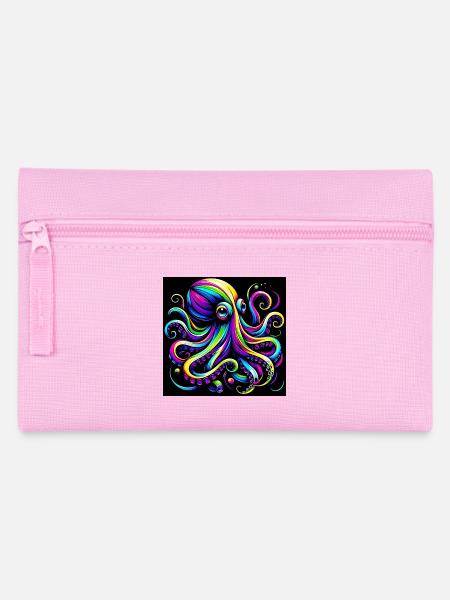 Krake - Federtasche - Rosa
