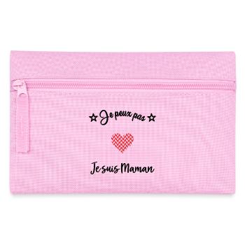 FÊTE DES MÈRES. MAMAN - Trousse - rose - Devant