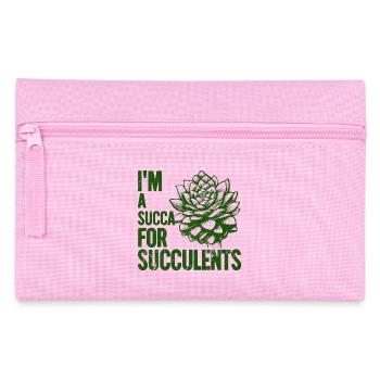 Im a Succa for Succulents - Pencil Case - pink - Front