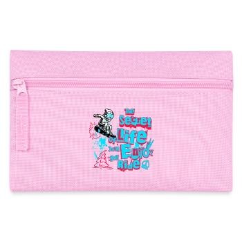 Snowboard & Ski Design - Enjoy the ride! - Federtasche - Rosa - Vorne