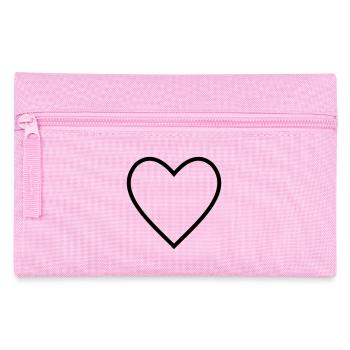 Herz Lineart - Federtasche - Rosa - Vorne