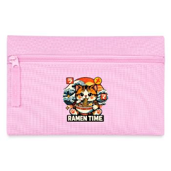 Chats Ramen Nouilles Anime japonais Manga Kawaii - Trousse - rose - Devant