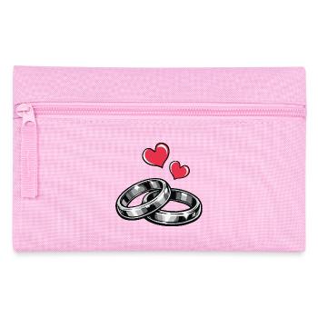 Wedding rings - Pencil Case - pink - Front