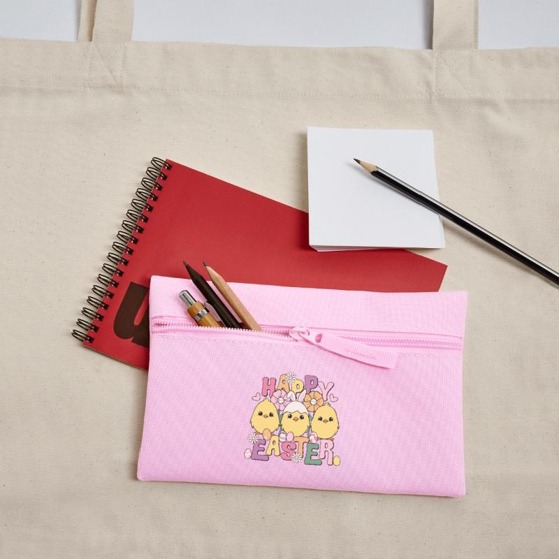Happy Easter, Happy Easter, Easter Chicks, Easter Eggs Pencil Case