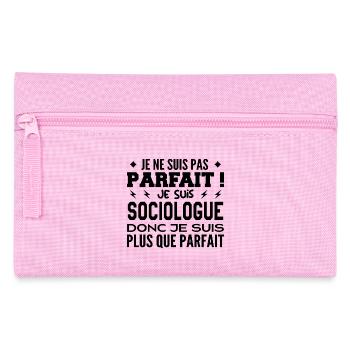 Un Sociologue plus que parfaite, métier de rêve - Trousse - rose - Devant