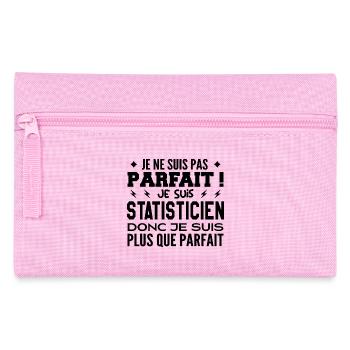 Un Statisticien plus que parfaite, métier de rêve - Trousse - rose - Devant