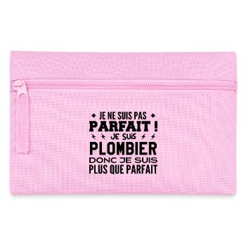 Un Plombier plus que parfaite, métier de rêve - Trousse - rose - Devant