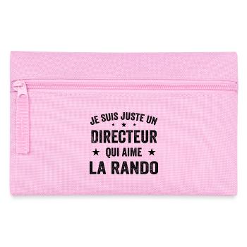 Fier d’être Directeur et Passionné de Randonnée - Trousse - rose - Devant